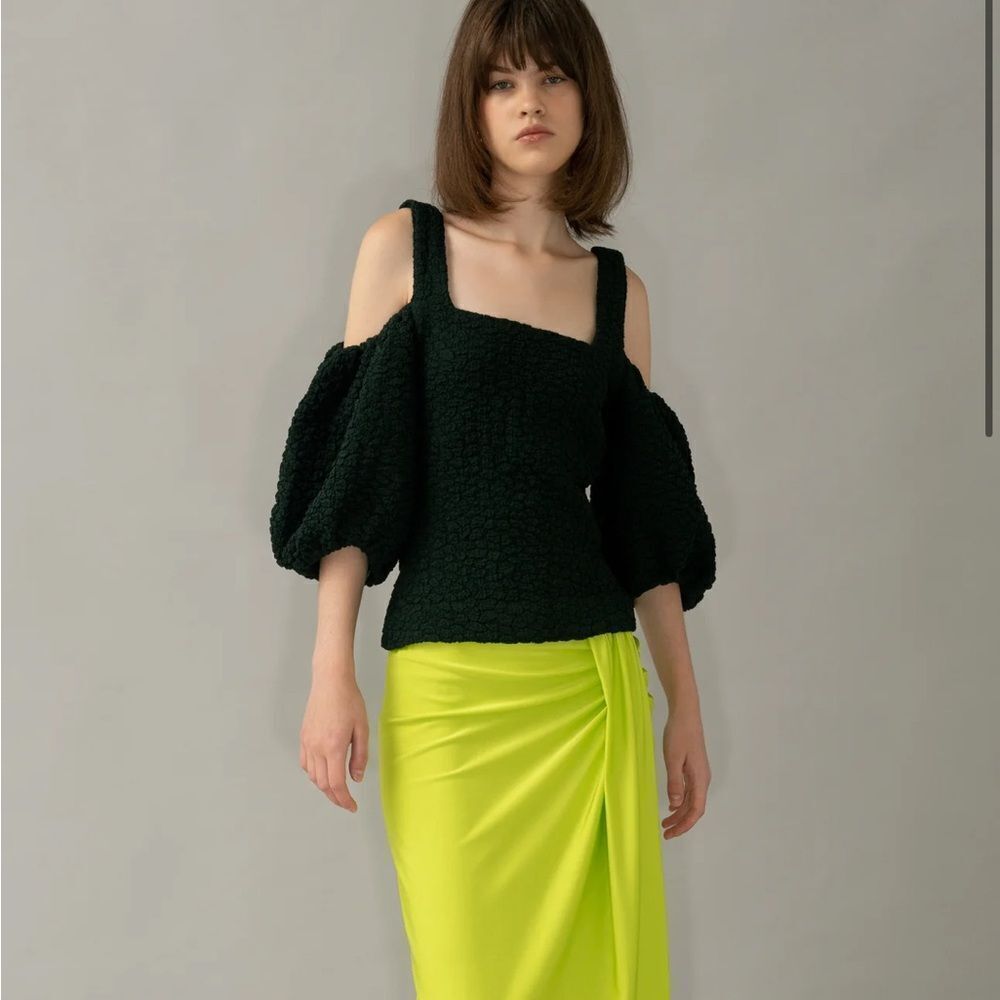 Stine Goya ANY TOP - FANFARE dark green size medium